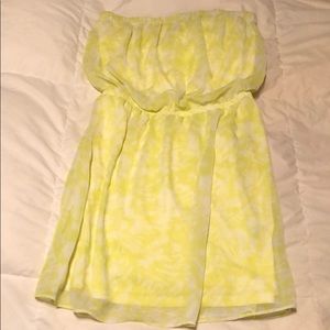 Express bright yellow mini tube dress